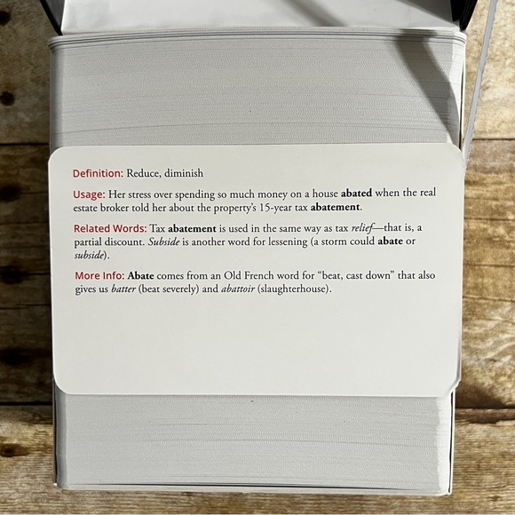 Manhattan Prep Vocabulary Cards - Picture 5 of 7